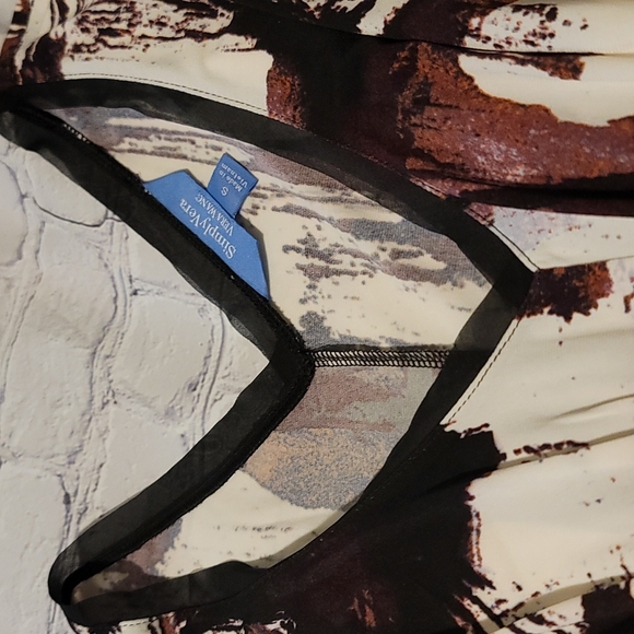 🌺 2 For $20 Item 🌺 Like New Simply Vera Wang Color Splash Dress Women's Size S - Picture 2 of 8